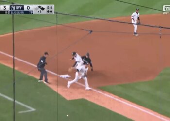 The Yankees committed a brutal error during their game against the Marlins on April 4.
