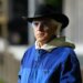 Trainer Bob Baffert in a cowboy hat and sunglasses.