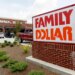 Family Dollar store with its sign in Ridgeland, Mississippi.