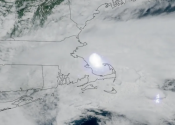 A meteor exploded off the coast of Boston