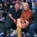 Timberwolves owner and former New York Yankee Alex Rodriguez and his girlfriend Jaclyn Cordeiro sit court side during the third quarter of a game against the New York Knicks on November 5, 2025.