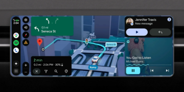 Google Maps’ new Immersive Navigation.