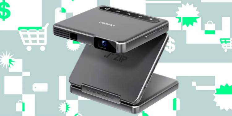 Aurzen’s teeny tiny tri-fold projector is on sale for 40 percent off