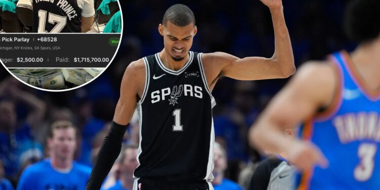 Bettor wins $1.7M parlay after Spurs Game 7 victory: "All you gotta do is believe"