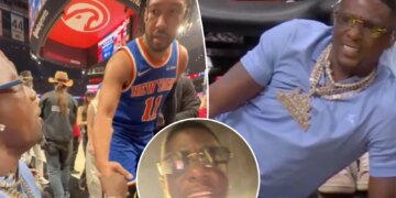 Boosie raps about Jalen Brunson after courtside run-in during Knicks romp