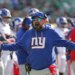 New York Giants head coach Brian Daboll reacts to a call during the second quarter.