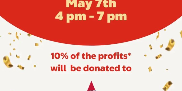 Advertisement for Circle K's Fuel Day on May 7th from 4 pm to 7 pm, stating 10% of profits will be donated to Fallen Patriot College for Their Children.