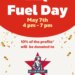 Advertisement for Circle K's Fuel Day on May 7th from 4 pm to 7 pm, stating 10% of profits will be donated to Fallen Patriot College for Their Children.