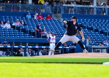 Carlos Rodón of the Scranton/Wilkes-Barre RailRiders, during a game against the Worcester Red Sox at Polar Park on Tuesday May 5, 2026.