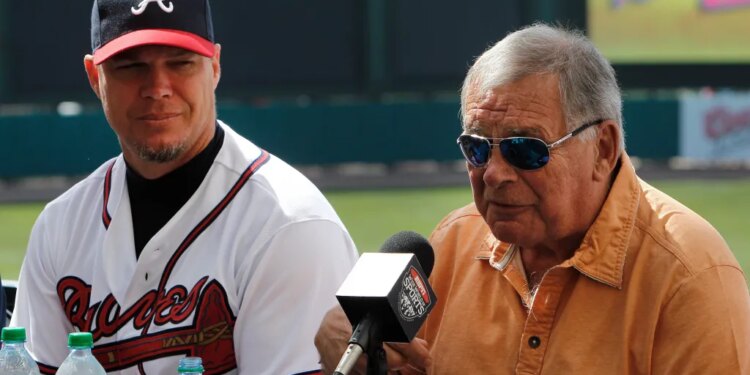 Chipper Jones and Bobby Cox.