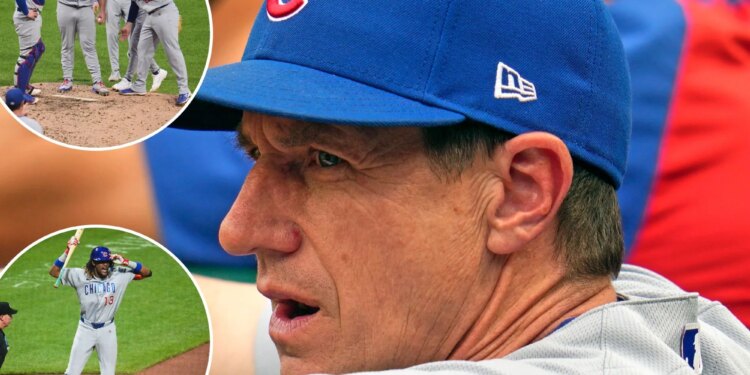 Cubs manager's frustration growing as losing streak hits 10