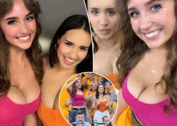 Female Spurs fans go viral for revealing outfits captured on NBA playoff broadcast