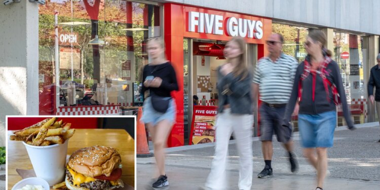 Five Guys closing multiple California stores amid financial woes