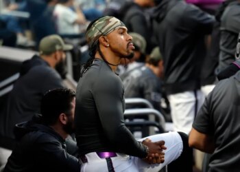 New York Mets Francisco Lindor reacts in the dugout during the third inning against the New York Yankees during the Subway Series at Citifield in the Queens, New York, USA, Saturday, May 16, 2026.