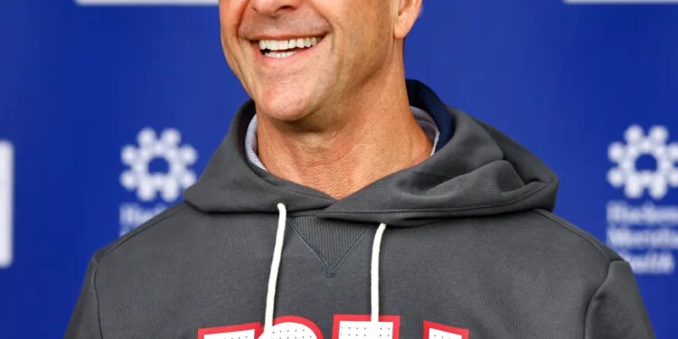 Giants head coach John Harbaugh.