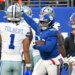 Giants defensive tackle Elijah Chatman (94) reacts during a football game.