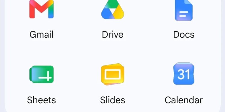 Google is rolling out its redesigned Workspace app icons