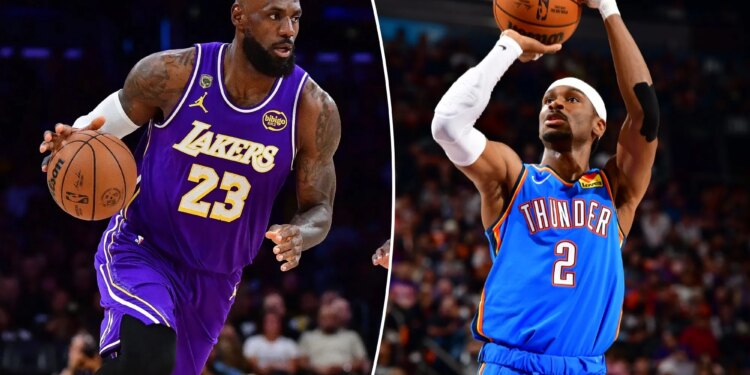 Here's how to watch Lakers vs. Thunder Game 1 live for free