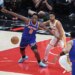 OG Anunoby, who scored 29 points, goes after a loose ball during the Knicks' Game 6 series-clinching win over the Hawks.
