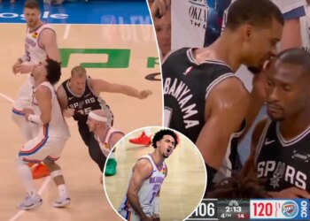 Jared McCain says Spurs veteran threatened 'another one' after hard foul -- as suspicious video emerges