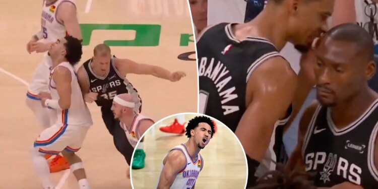 Jared McCain says Spurs veteran threatened 'another one' after hard foul -- as suspicious video emerges