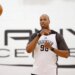 Jason Collins #98 of the Brooklyn Nets during practice.