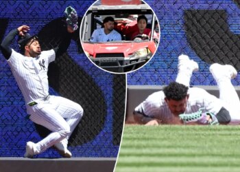 Jasson Dominguez injury casts pall over Yankees' win against Rangers