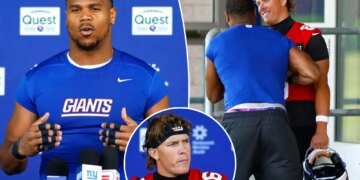 Jaxson Dart, Abdul Carter show united Giants front after QB's Trump introduction