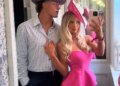 New York Giants quarterback Jaxson Dart and his girlfriend Marissa Ayers at the 2026 Kentucky Derby.