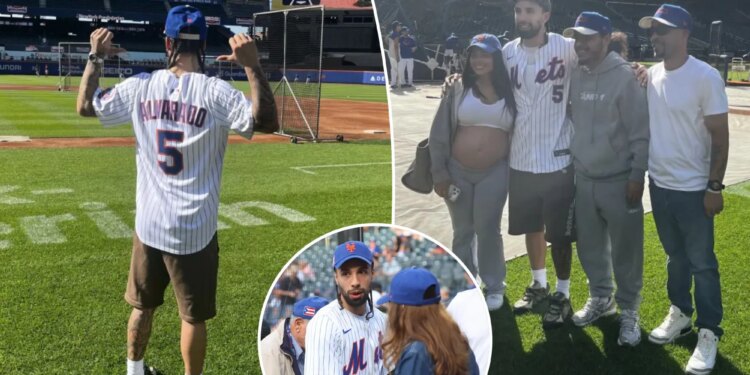 Jose Alvarado takes in Mets game as Knicks prepare for NBA Finals