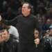 Cleveland Cavaliers head coach Kenny Atkinson yelling from the sideline during Game 3.