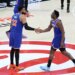 The Knicks rolled over the Hawks in the first half of Game 6 on April 30, 2026.