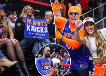 Knicks fans celebrate series-clinching win in style