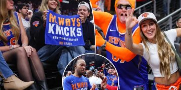 Knicks fans celebrate series-clinching win in style