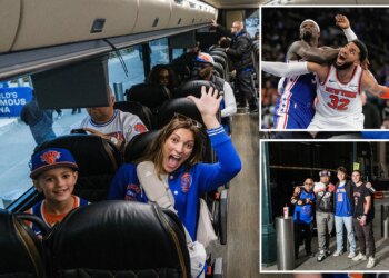 Knicks fans flood Philadelphia for Game 3, clapping back at Joel Embiid