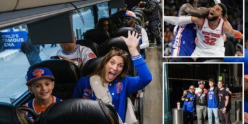 Knicks fans flood Philadelphia for Game 3, clapping back at Joel Embiid