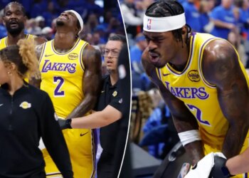Lakers’ Jarred Vanderbilt left Game 1 at Thunder with injury