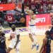 New York Knicks guard Landry Shamet (44) slamming the ball during the third quarter.