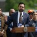 Mayor Zohran Mamdani speaks at a press conference regarding a housing announcement in the Bronx, New York.