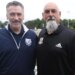 Massapequa Soccer Club director Paul Bigilin (right) with Wrexham FC's John Fitzgerald in 2025.