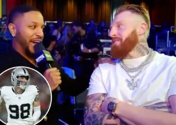 Maxx Crosby interview gets really weird at MMA event