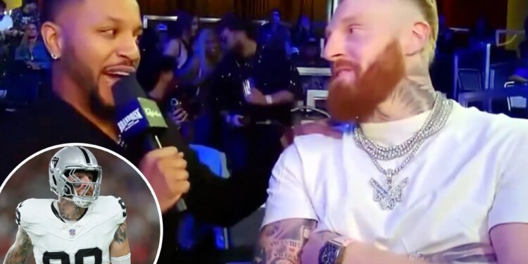 Maxx Crosby interview gets really weird at MMA event
