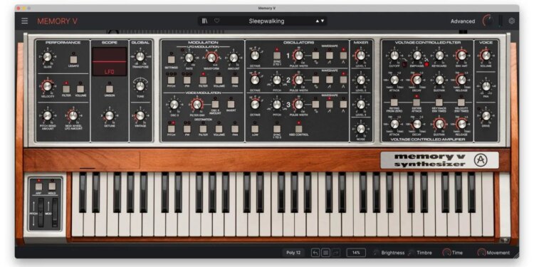 Memory V recreates the Memorymoog without the massive headaches or price tag