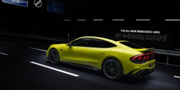 Mercedes’ electric AMG GT 4-door coupe can go 0-60 in 2 seconds