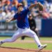 Mets rookie Jonah Tong, pitching in a game earlier in spring training, may get called up from the minors this week to start a game this weekend vs. the Marlins.