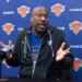 New York Knicks Head Coach Mike Brown speaking to the media.