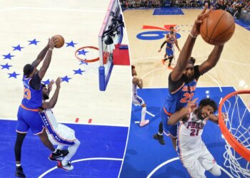 Mitchell Robinson got his Joel Embiid revenge with one thunderous Knicks slam