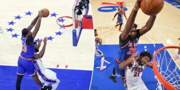 Mitchell Robinson got his Joel Embiid revenge with one thunderous Knicks slam