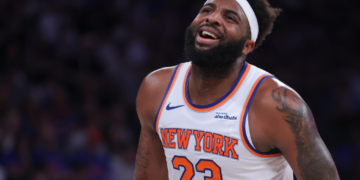 Mitchell Robinson hopes to be ready for Game 1.
