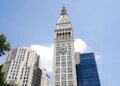 One Madison Avenue clock tower in New York, NY.